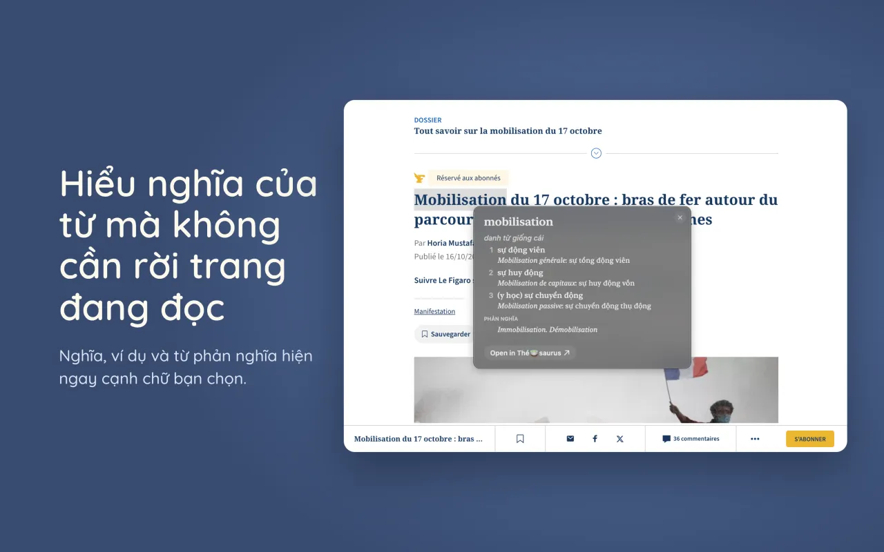 Nghĩa của từ hiện trong khung cạnh đoạn văn được chọn
